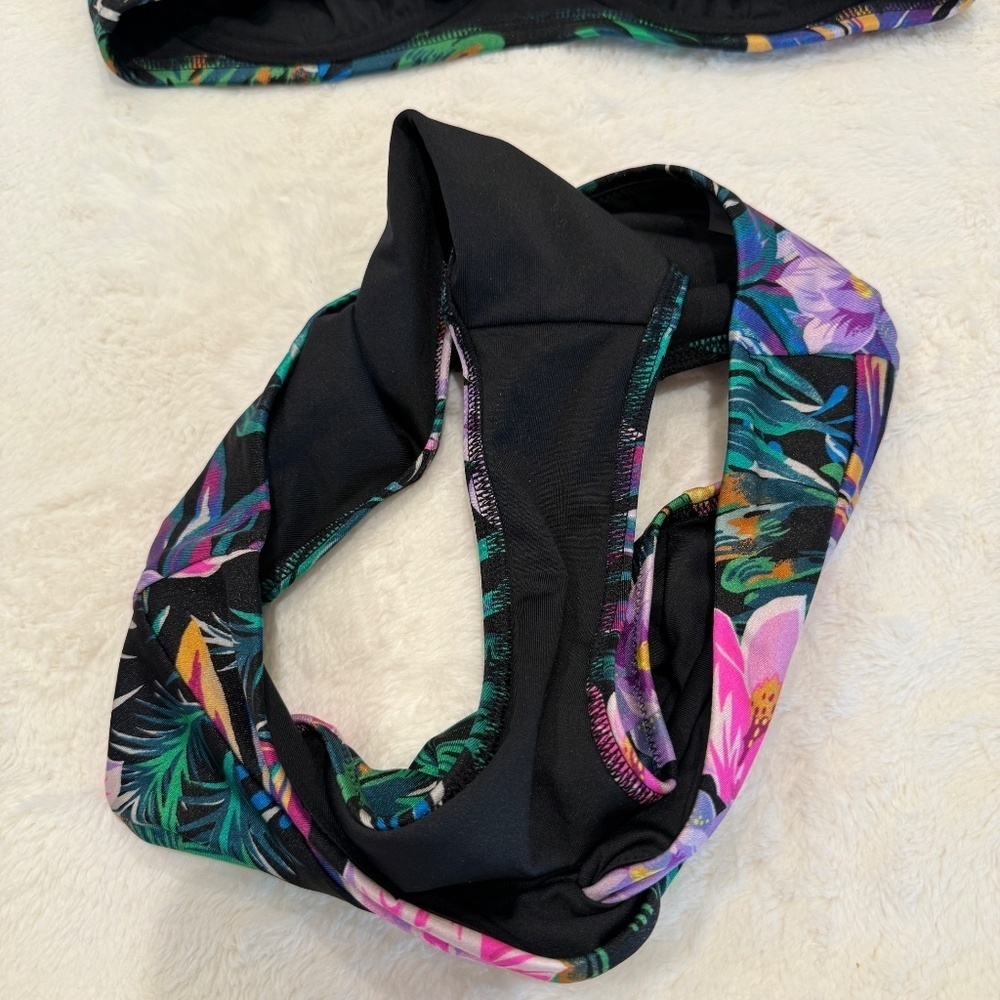New! Victoria's Secret Black Palm Bikini Set 45592 - Picture 13 of 15